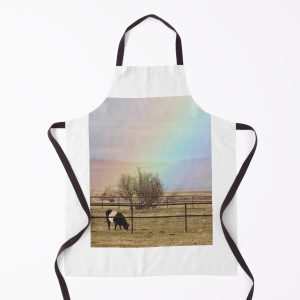 Item preview, HAPPY COW eating under a rainbow! designed and sold by TheresaMaeCox.