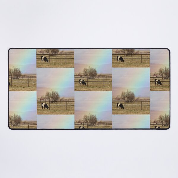 Item preview, HAPPY COW eating under a rainbow! designed and sold by TheresaMaeCox.