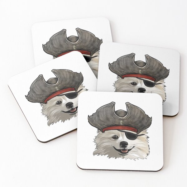 Item preview, Funny Pirate American Eskimo Dog designed and sold by whyitsme.