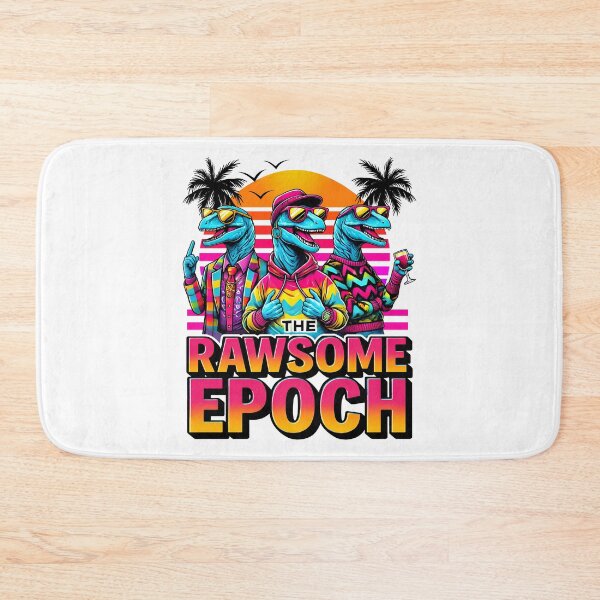 Item preview, Retro Dinosaur Raptor 80s Neon Party Cool Dino Gift Idea for Men Women Teens  designed and sold by DrawHandArt.