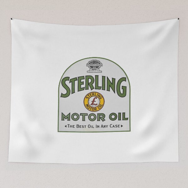 Item preview, Vintage Sterling Motor Oil - The Best Oil In Any Case designed and sold by QuayTradingCo.