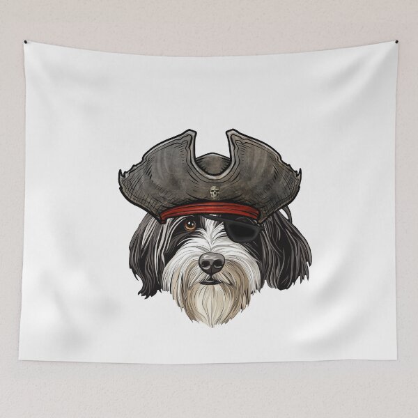 Item preview, Funny Pirate Bearded Collie Dog designed and sold by whyitsme.