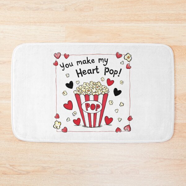 Item preview, You Make My Heart Pop – Cute Popcorn Valentine Design designed and sold by Ink on Thread.