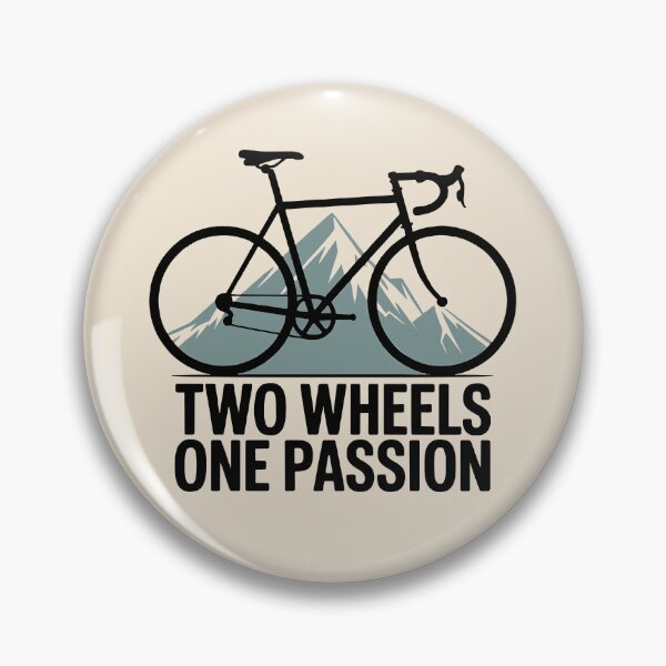 Item preview, Two Wheels, One Passion – Minimalist Bike & Mountain Design for Cyclists designed and sold by BMLprint ⭐⭐⭐⭐⭐.