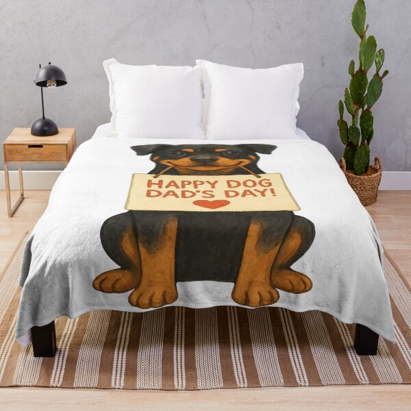Item preview, Rottweiler Love – Happy Dog Dad’s Day Watercolor Design designed and sold by AbstractAnom.