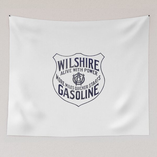 Item preview, Vintage Wilshire Gasoline - Alive With Power - More Miles Quicker Starts designed and sold by QuayTradingCo.