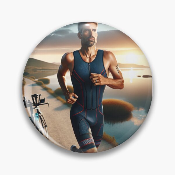 Artikelvorschau, „Die Augen auf die Zeit gerichtet, das Herz im Rennen“ entworfen und verkauft von Triathlongram.