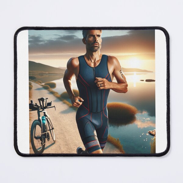 Item preview, “Eyes on the Time, Heart in the Race” designed and sold by Triathlongram.
