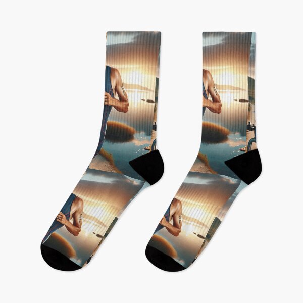 Item preview, “Eyes on the Time, Heart in the Race” designed and sold by Triathlongram.