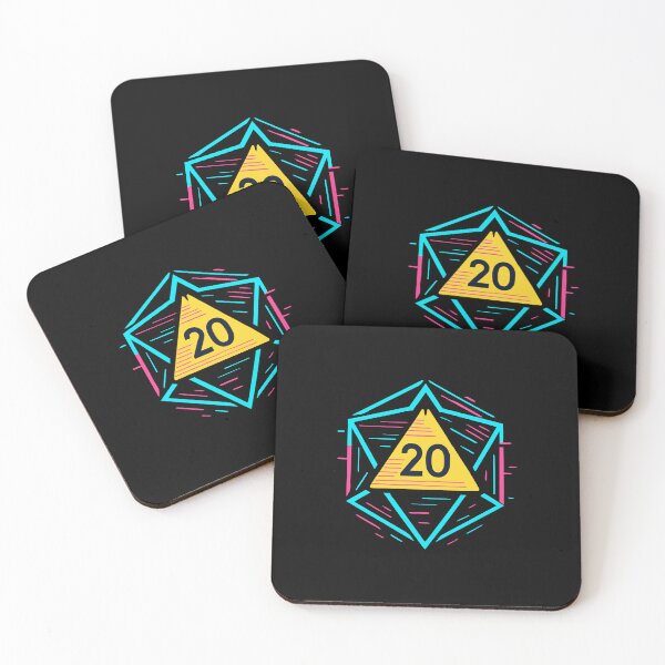 Item preview, CyberCrit Glitchcore D20 | Neon Dice Dreamscape designed and sold by Timegraf.