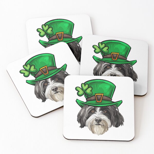 Item preview, Funny St Patricks Day Bearded Collie Dog designed and sold by whyitsme.