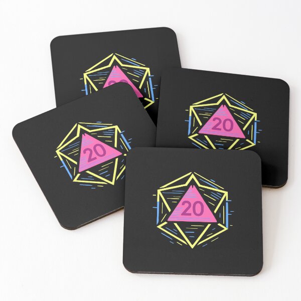 Item preview, CyberCrit Glitchcore D20 | Neon Dice Dreamscape designed and sold by Timegraf.