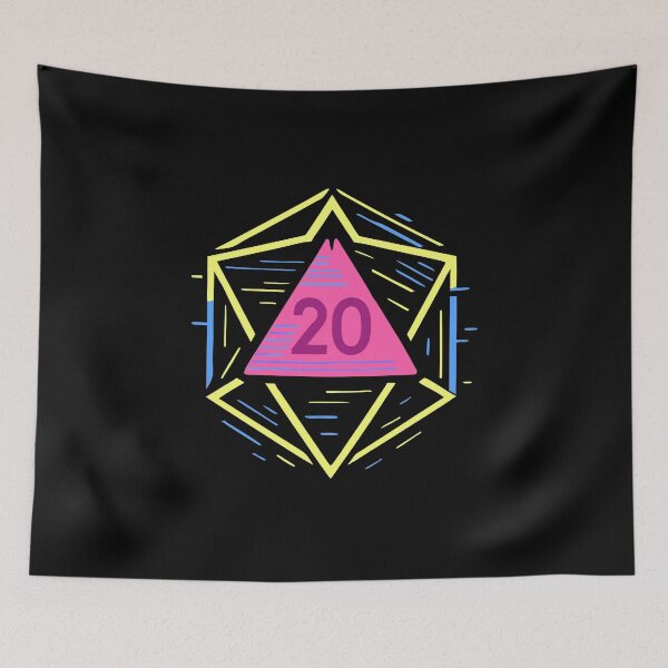 Item preview, CyberCrit Glitchcore D20 | Neon Dice Dreamscape designed and sold by Timegraf.