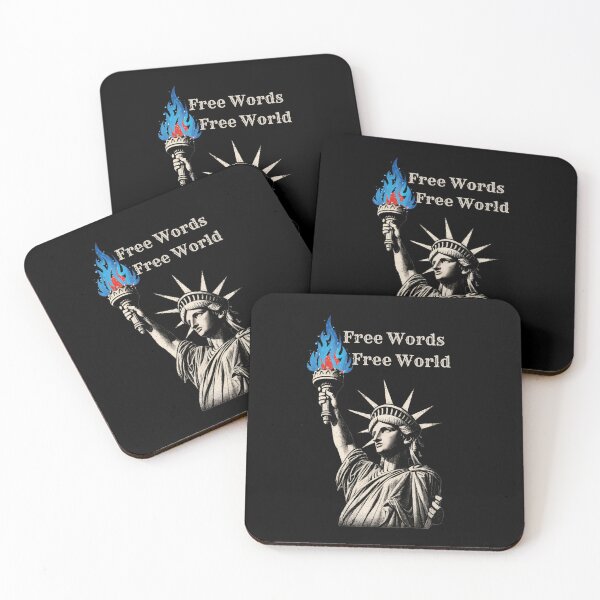 Item preview, Statue of Liberty: Free Words Free World designed and sold by jglobal360.