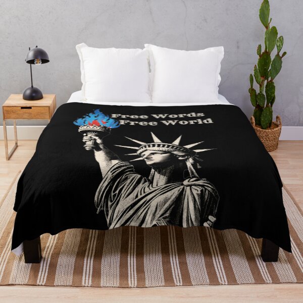 Item preview, Statue of Liberty: Free Words Free World designed and sold by jglobal360.