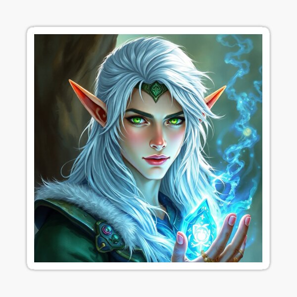 Item preview, Fantasy Art of Laurent the Woodland Elf designed and sold by Sreypamela.
