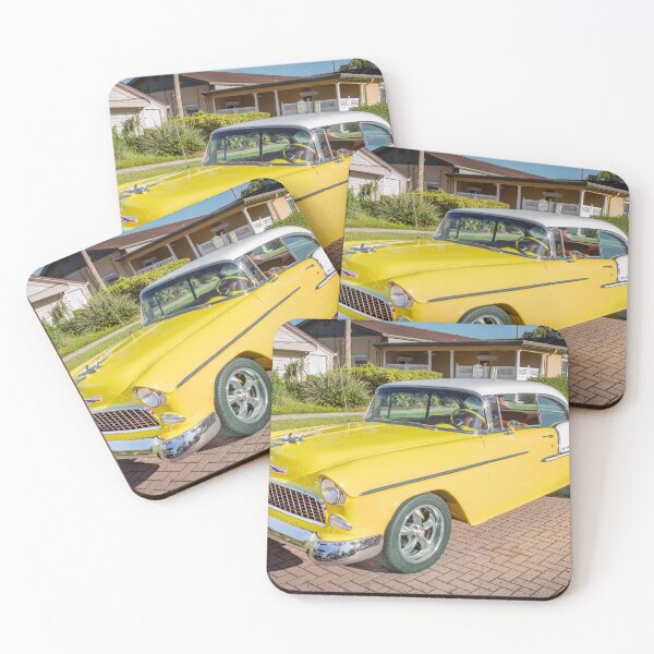 Item preview, 1955 Yellow Chevrolet Bel Air X210 designed and sold by RichFrancoCars.