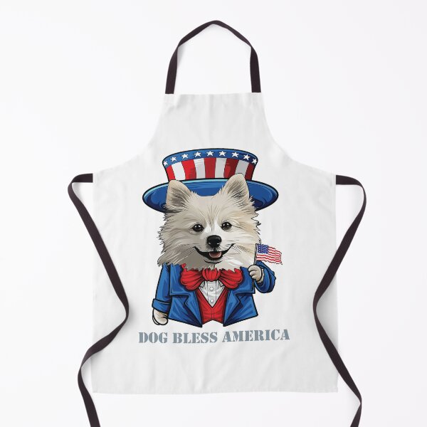 Item preview, Funny 4th of July American Eskimo Dog Bless America designed and sold by whyitsme.