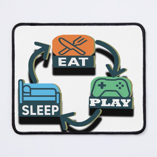 Item preview, Eat Sleep Play Repeat designed and sold by Sadanova.