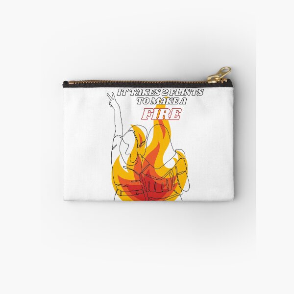 Item preview, It Takes 2 Flints – Fire of Friendship Quote Design designed and sold by Ink on Thread.