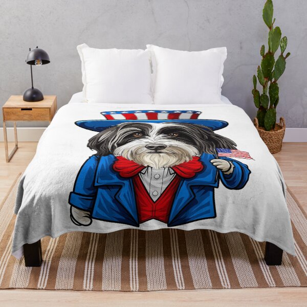 Item preview, Funny 4th of July Bearded Collie Dog designed and sold by whyitsme.