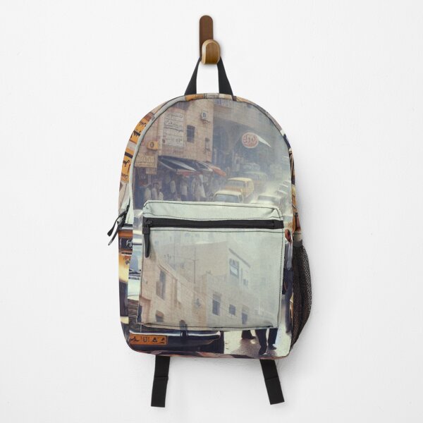 Item preview, 1980s Amman City Center – AI Colorful Artwork of a Bustling Urban Scene for Clothing and Accessories for City Lovers designed and sold by knalpot-design.