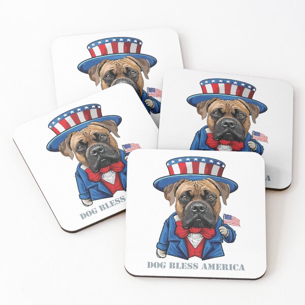 Item preview, Funny 4th of July Boerboel Dog Bless America designed and sold by whyitsme.