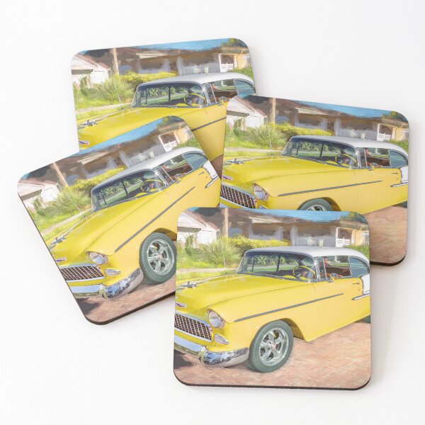 Item preview, 1955 Yellow Chevrolet Bel Air X212 designed and sold by RichFrancoCars.