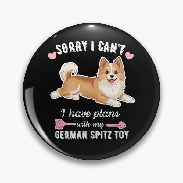 Item preview, Sorry I Can't, I Have Plans With My German Spitz (Toy) – Fluffy and Fierce Little Dog Design designed and sold by GoodyPaws.