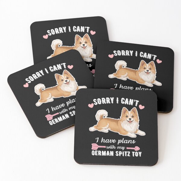Item preview, Sorry I Can't, I Have Plans With My German Spitz (Toy) – Fluffy and Fierce Little Dog Design designed and sold by GoodyPaws.