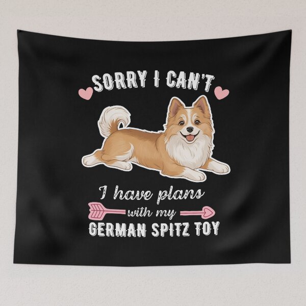 Item preview, Sorry I Can't, I Have Plans With My German Spitz (Toy) – Fluffy and Fierce Little Dog Design designed and sold by GoodyPaws.