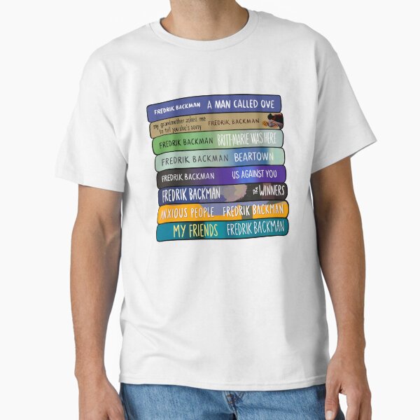 Item preview, Fredrik Backman Book Stack – Hand-Drawn Spine Art for Readers designed and sold by molliehendrick.