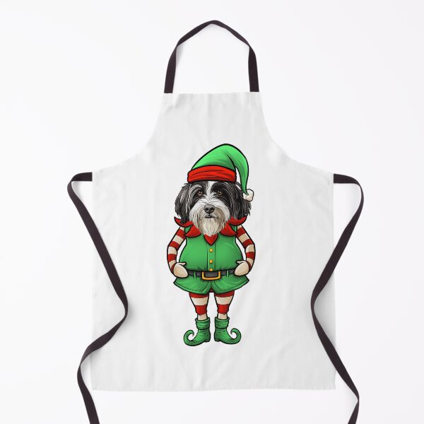 Item preview, Funny Christmas Elf Bearded Collie Dog designed and sold by whyitsme.