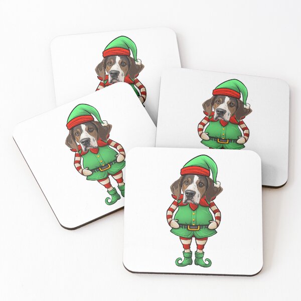 Item preview, Funny Christmas Elf Treeing Walker Coonhound Dog designed and sold by whyitsme.