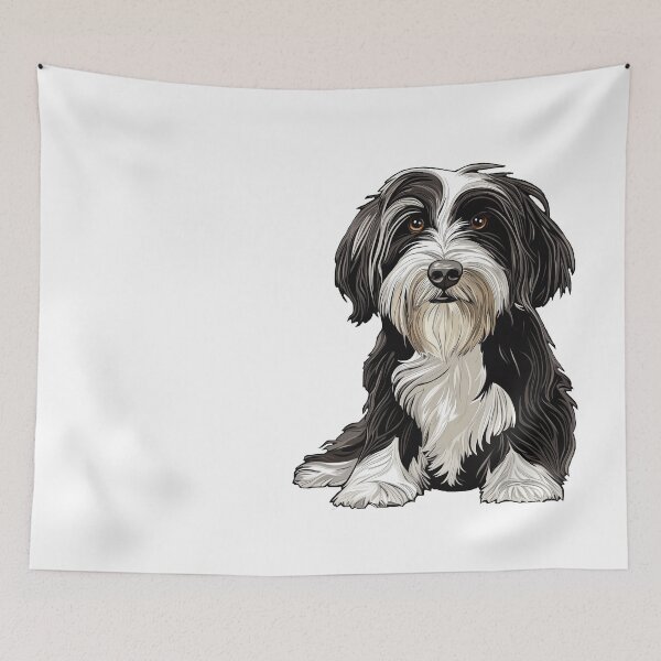 Item preview, Bearded Collie Dog Illustration designed and sold by whyitsme.