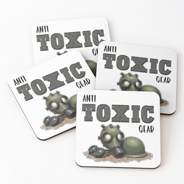 Item preview, Anti Toxic Gear - Satirical Gas Mask Art designed and sold by Pulse Creativity Designs.