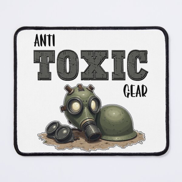 Item preview, Anti Toxic Gear - Satirical Gas Mask Art designed and sold by Pulse Creativity Designs.