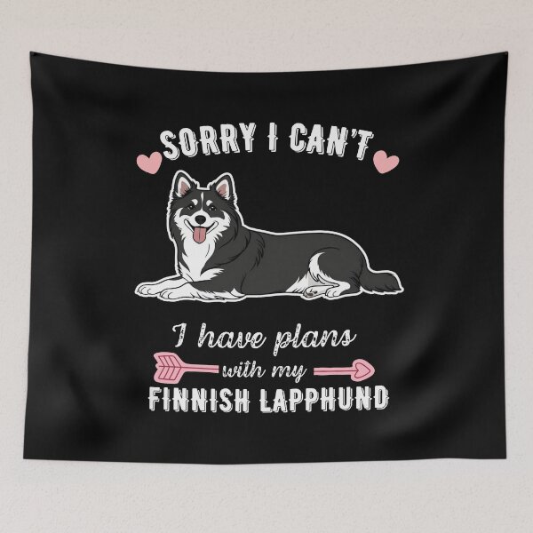 Item preview, Sorry I Can't, I Have Plans With My Finnish Lapphund – Fluffy Nordic Herding Dog Design designed and sold by GoodyPaws.