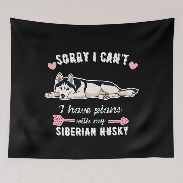 Item preview, Lo siento, no puedo, tengo planes con mi husky siberiano – Diseño de perro enérgico y leal designed and sold by GoodyPaws.