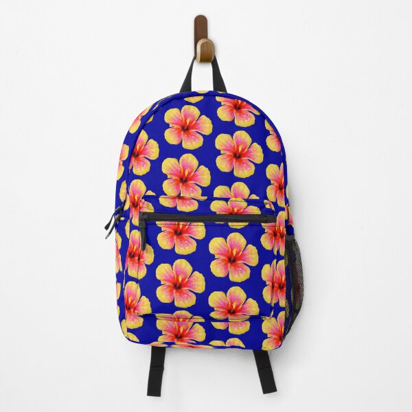Item preview, Yellow Hawaiian Flower (Blue Background) designed and sold by BlissfulBean.