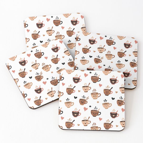 Item preview, Cute Coffee Cups designed and sold by CraftyBloom.