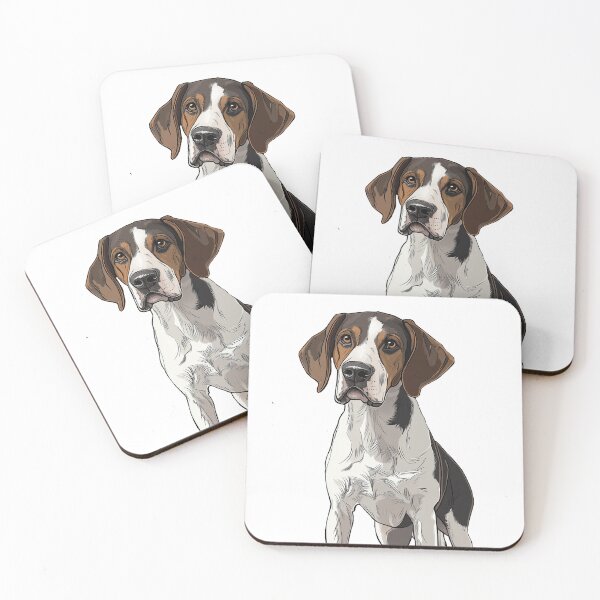Item preview, Treeing Walker Coonhound Dog Illustration designed and sold by whyitsme.