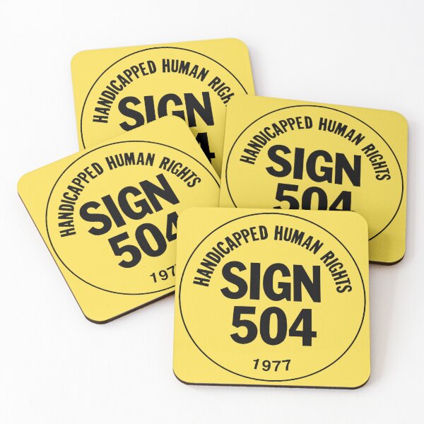 Item preview, Vintage Sign 504 Disability Sit-In Protest designed and sold by spooniecentral.