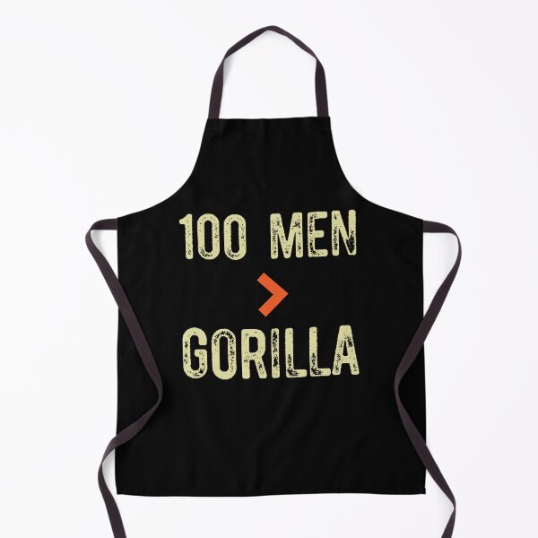 Item preview, 100 Men vs 1 Gorilla Funny 100 Men Is Greater Than Gorilla Retro Design designed and sold by Run to Creations.
