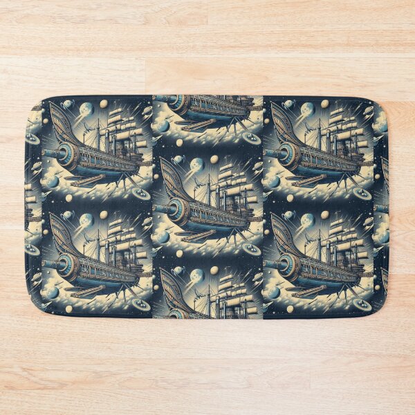 Item preview, surreal sailingship and space designed and sold by Dogandesighn.