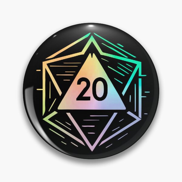 Item preview, CyberCrit Glitchcore D20 | Neon Dice Dreamscape designed and sold by Timegraf.