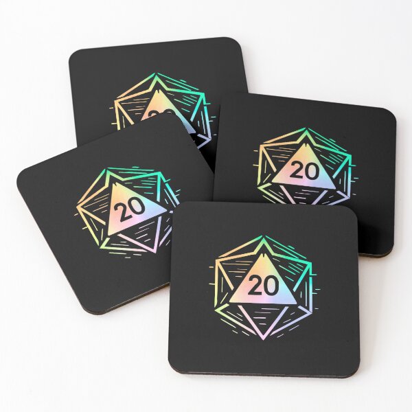 Item preview, CyberCrit Glitchcore D20 | Neon Dice Dreamscape designed and sold by Timegraf.