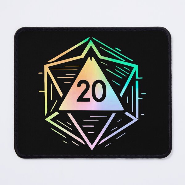Item preview, CyberCrit Glitchcore D20 | Neon Dice Dreamscape designed and sold by Timegraf.