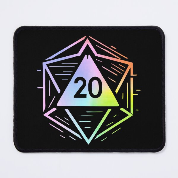 Item preview, CyberCrit Glitchcore D20 | Neon Dice Dreamscape designed and sold by Timegraf.