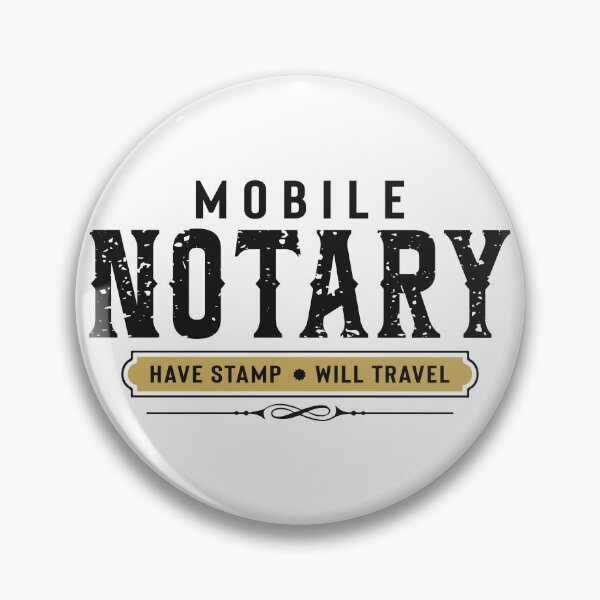 Item preview, Mobile Notary – Have Stamp Will Travel | Vintage Badge Logo for Notaries designed and sold by NotaryLife.